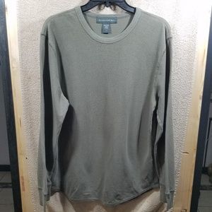 Banana Republic Olive Green LS Thermal Shirt - L